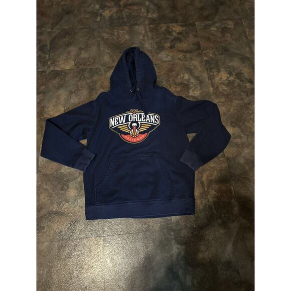 Fanatics Other - FANATICS NBA New Orleans Pelicans Primary Logo Hoodie Medium Navy Sweatshirt